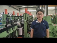 Fats Speed Steel Pipe Production Line PLC Controlled Indoor ERW Tube Mill Potenza 600KW