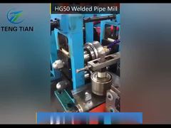 Macchina per tubi in acciaio ERW, controllo PLC, diametro esterno 6-25mm, velocità 80m/min