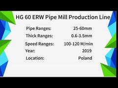 Impianto per tubi saldati ad alta frequenza in acciaio al carbonio