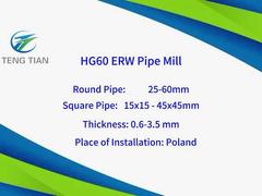 Tubo Mill per Precisione per Tubi Tondi e Quadri in Acciaio Zincato 80m/min