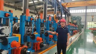 Macchina per tubi saldati ad alta frequenza ERW Tube Mill per la produzione di tubi tondi rettangolari quadrati