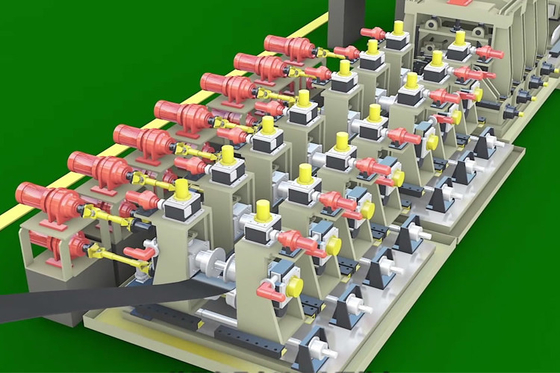 250x250mm Alta precisione automatico tubo mulino di acciaio al carbonio automatico