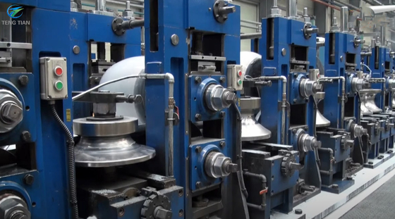 Macchina per la fabbricazione di tubi in acciaio inossidabile a costruzione rotonda quadrata 10 m/min