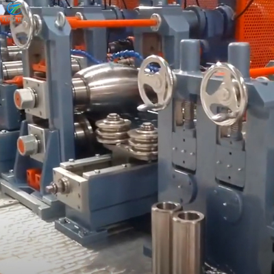 Profili di acciaio Pipe Mill Machine Automatic Packing 300 KW saldatore