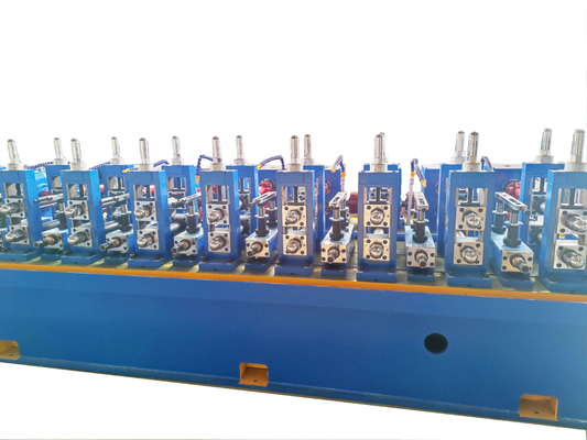 resistente ERW saldatura macchina di produzione di tubi in acciaio con lucidatura dei tubi colore blu