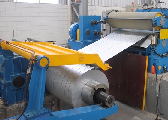 1600 mm composta da uncoiler feeder slitter e recoiler steel slicing machine