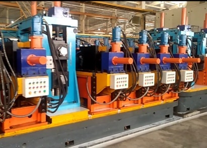 Linea di produzione di tubi di acciaio laminati a freddo a carbonio saldati da 219 mm