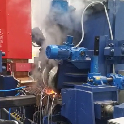 Fabbricazione di tubi ad alta frequenza saldata 200x200x10mm Fabbricazione automatica di tubi a cambio rapido per tubi quadrati