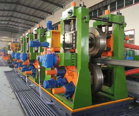 Tubo d'acciaio saldato cucitura diritta del mulino di tubo che rende a macchina larghezza della bobina da 1550 millimetri