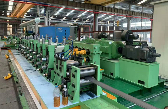 Tubo saldato colore verde che fa macchina per la velocità rotonda 100m/Min del tubo