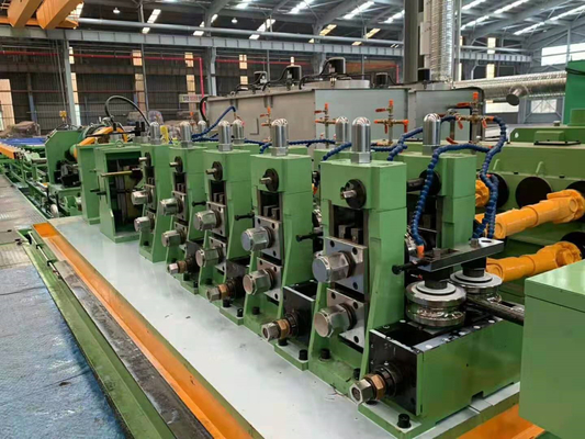 Tubo saldato colore verde che fa macchina per la velocità rotonda 100m/Min del tubo