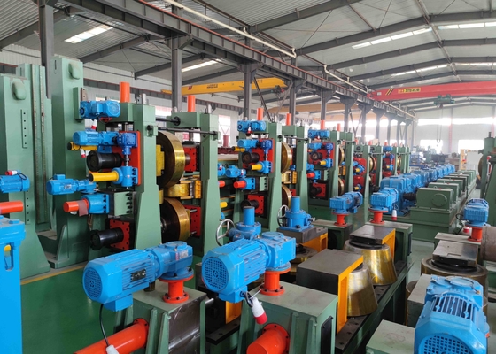 Fabbricazione di tubi di precisione diametro 76mm-153mm velocità 60m / min grande API tubo blu