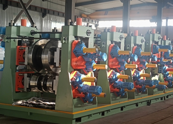 Saldatura ad induzione ad alta frequenza Linea di produzione di tubi Erw Lunghezza 4-12m