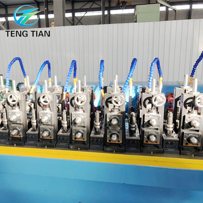 Linea di produzione di tubi di acciaio al carbonio HG20 saldata da 100 kW per tubi di costruzione