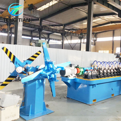 Linea di produzione di tubi di acciaio al carbonio HG20 saldata da 100 kW per tubi di costruzione