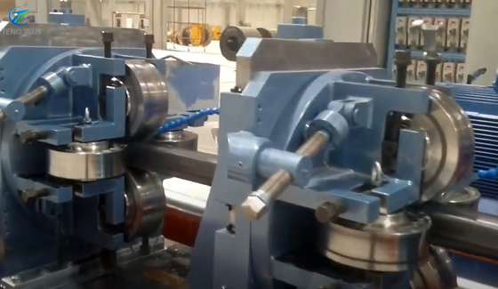 Profili di acciaio Pipe Mill Machine Automatic Packing 300 KW saldatore