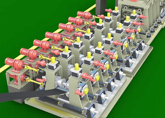 Saldatore di terreno di 30x30 mm pieno tubo quadrato in acciaio al carbonio mulino di tubi automatici