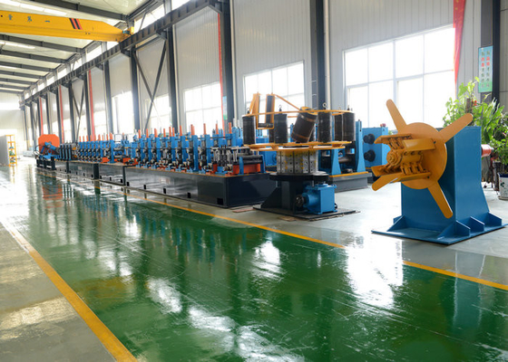 Macchine per la lavorazione dei tubi ad alta frequenza 25-76 mm acciaio al carbonio 50 m/min